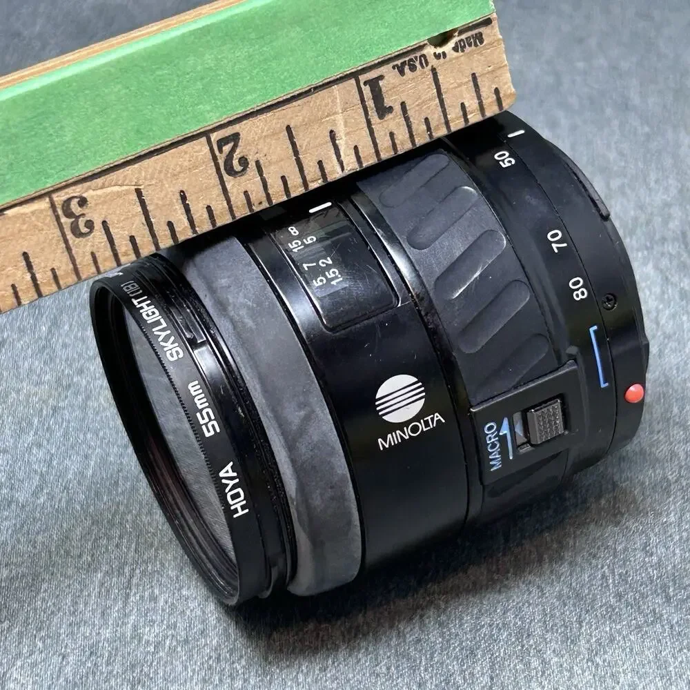 Minolta AF Zoom 28-80mm f/4-5.6 Macro Lens Sony A Mount 55mm Japan